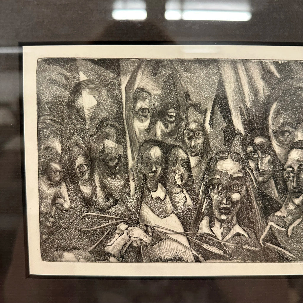 Mid 20th Century H Norman Schnepf Block Print