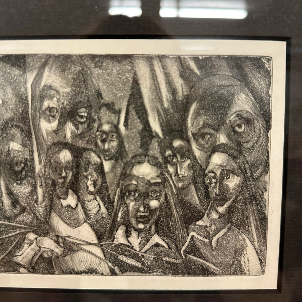 Mid 20th Century H Norman Schnepf Block Print