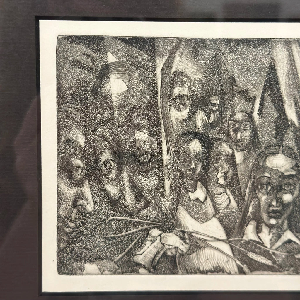 Mid 20th Century H Norman Schnepf Block Print