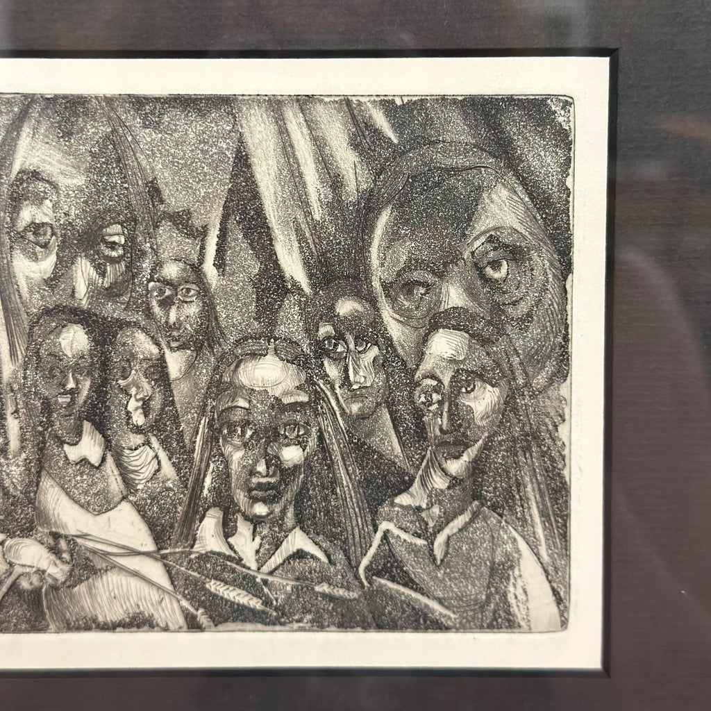 Mid 20th Century H Norman Schnepf Block Print