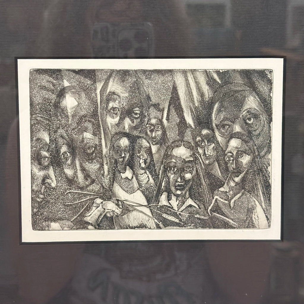 Mid 20th Century H Norman Schnepf Block Print