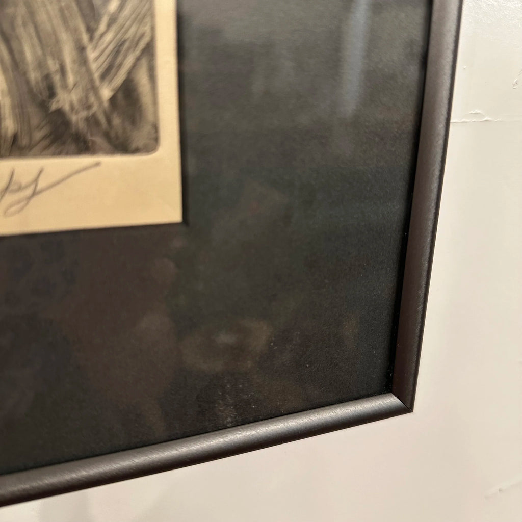 Mid 20th Century Abstract Block Print “Pollenation” by H Norman Schnepf 2/7