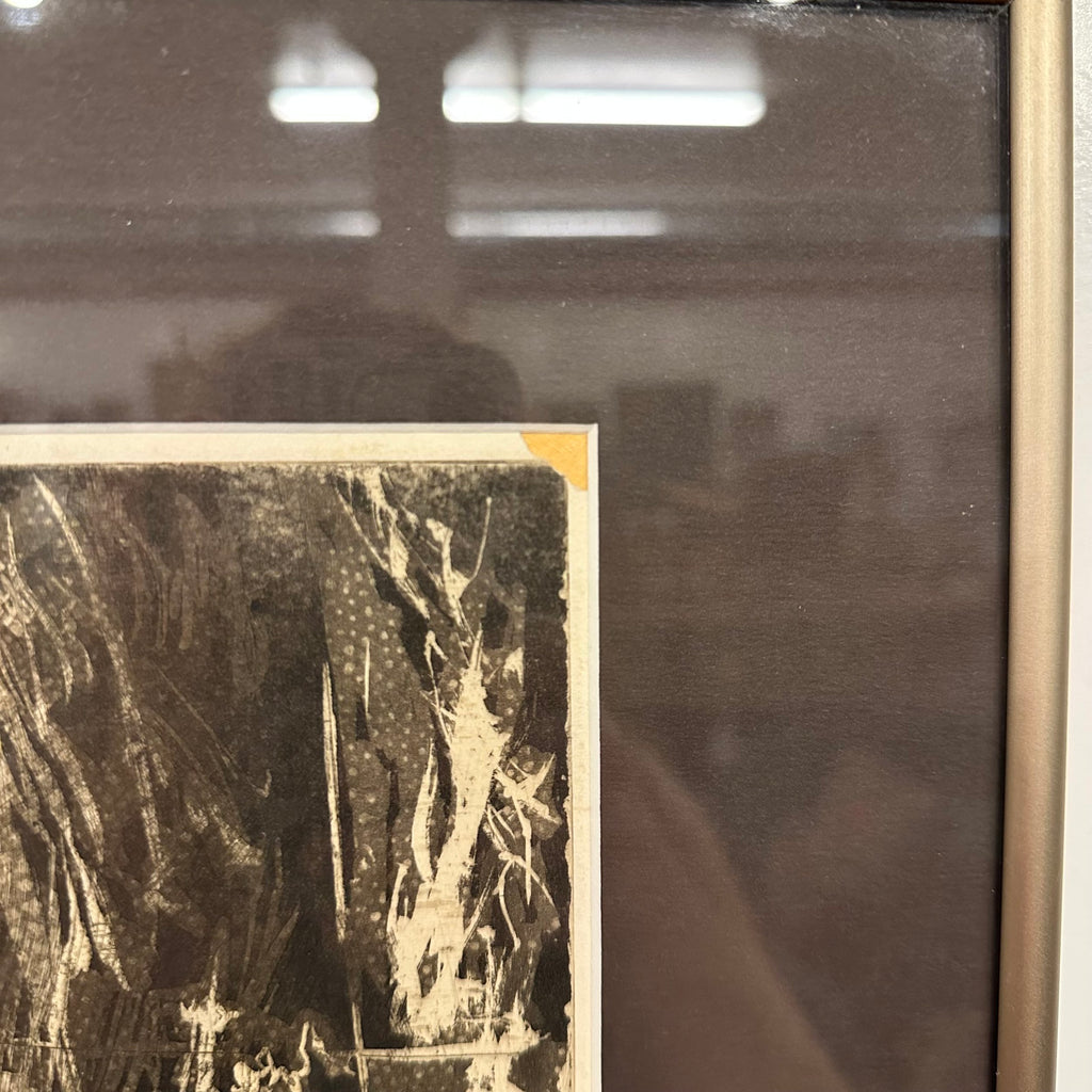 1961 Abstract Studio Proof “Garden” by H Norman Schnepf Block Print