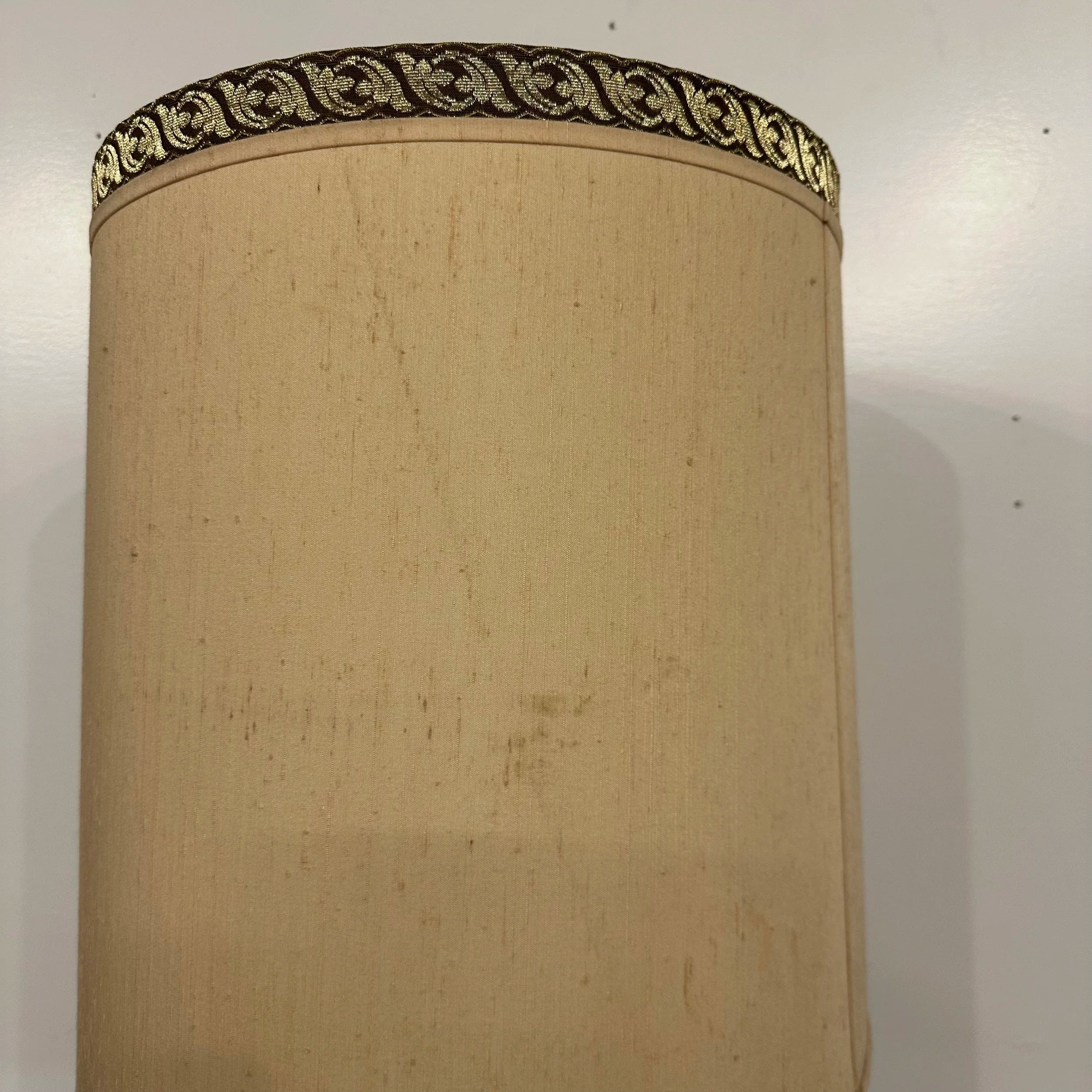 Mid 20th Century Italian Ceramic Glazed Floral Table Lamp