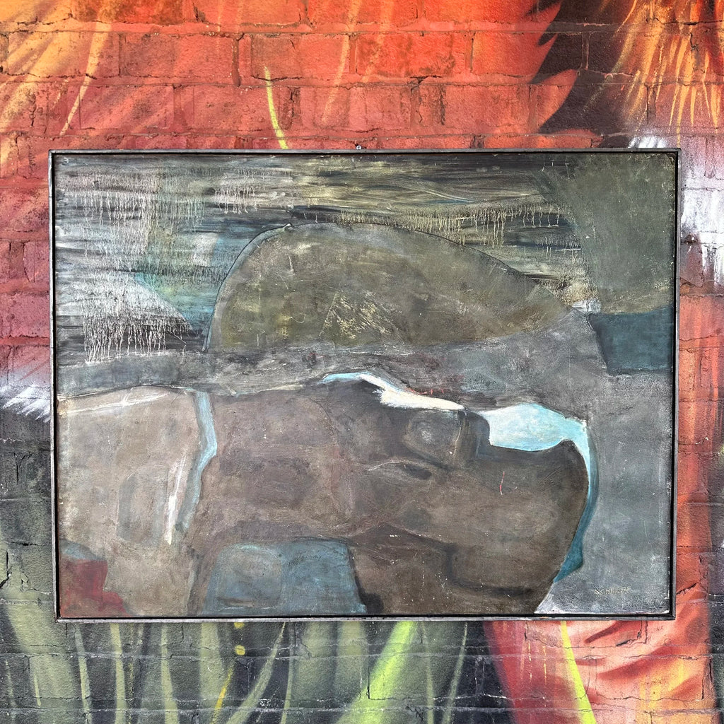 Mid 20th Century Abstract Painting by H Norman Schnepf