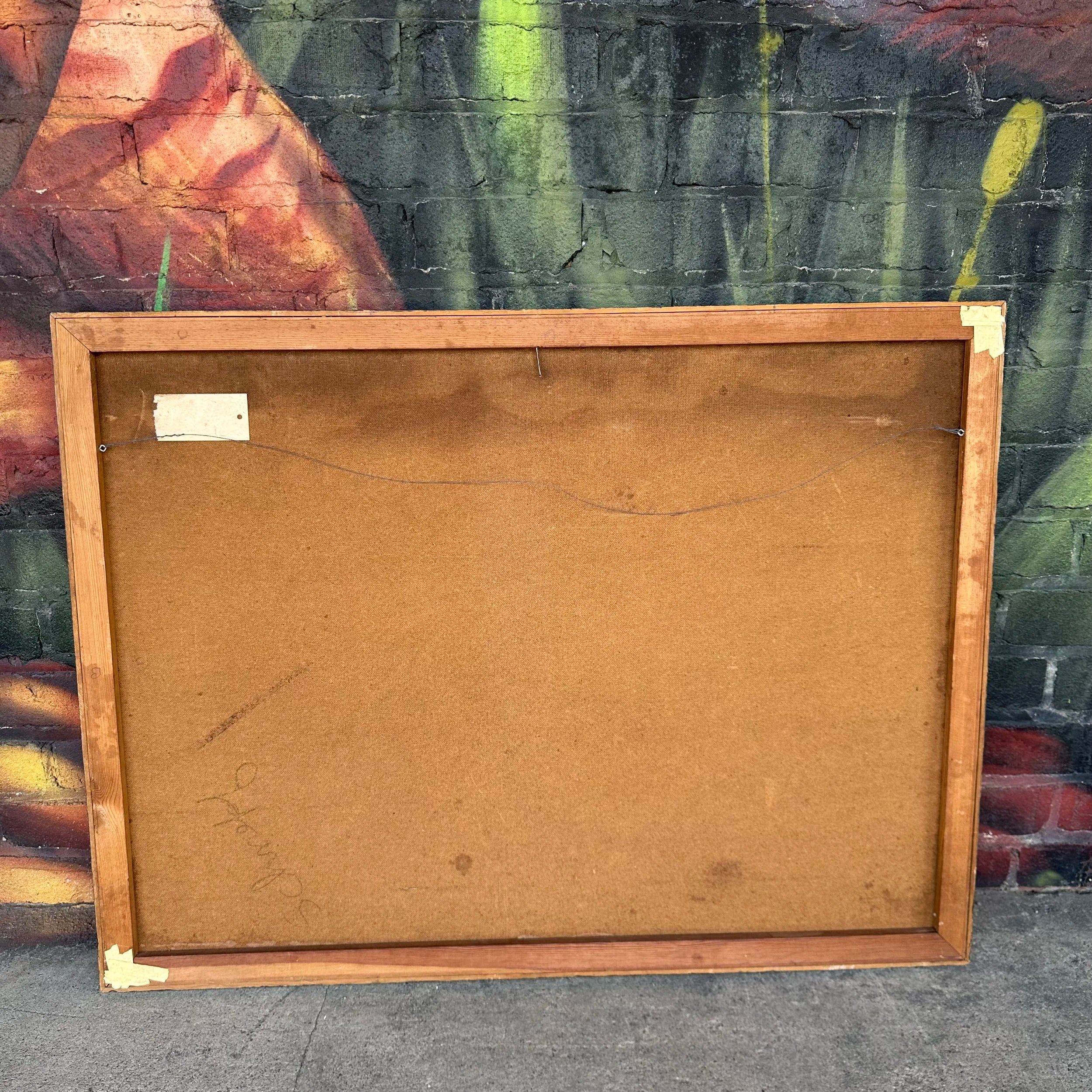 Mid 20th Century Abstract Painting by H Norman Schnepf