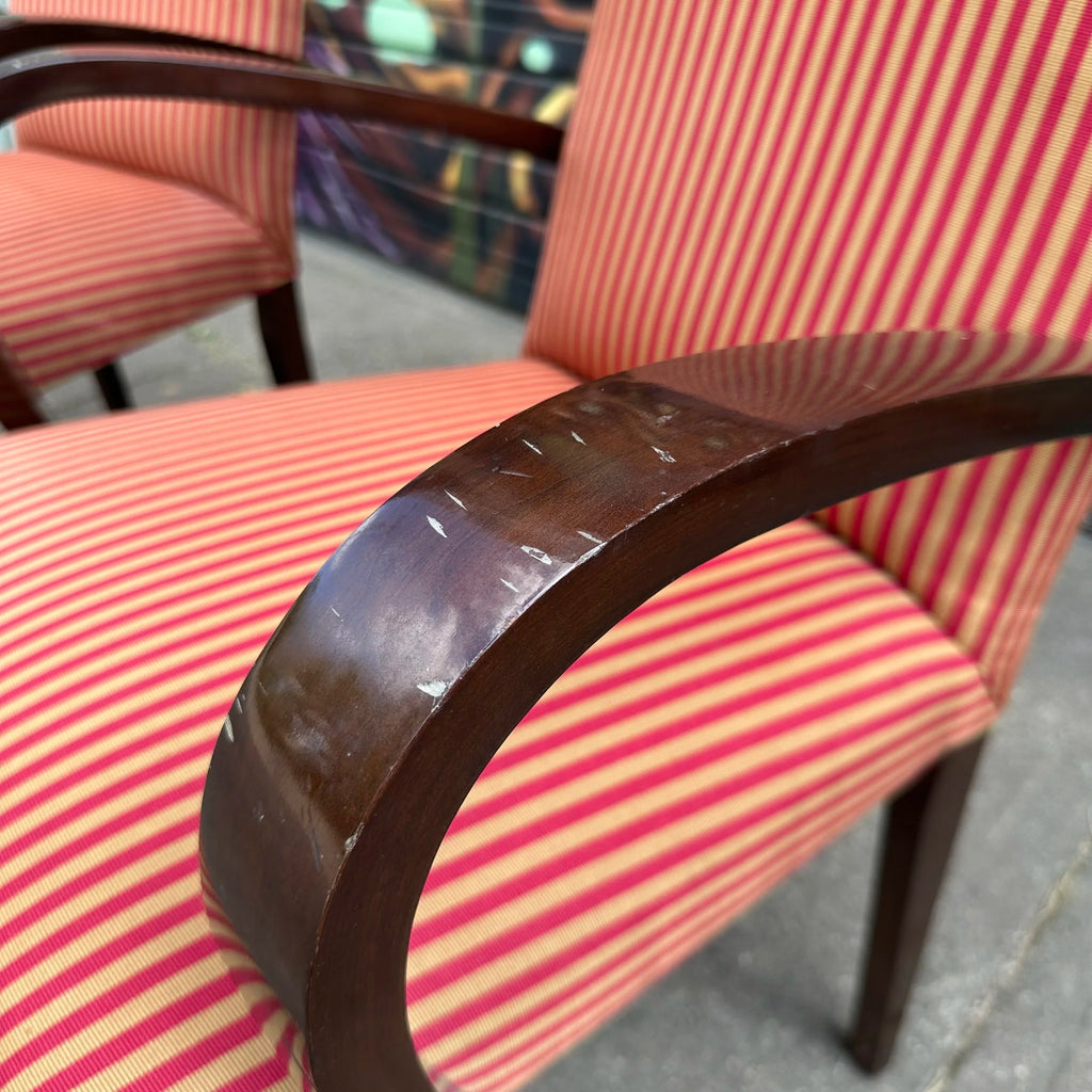 Set of 6 Dakota Jackson PFM Royale Arm Dining Chairs