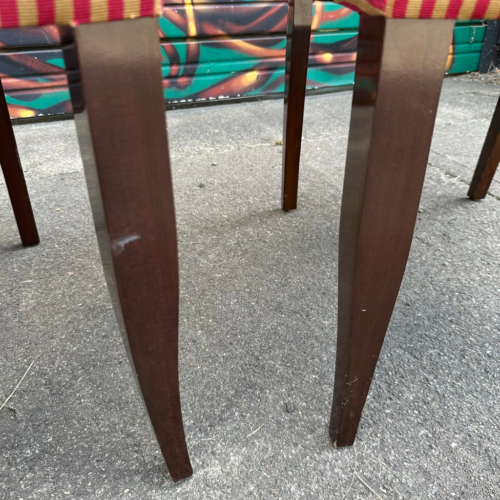 Set of 6 Dakota Jackson PFM Royale Arm Dining Chairs