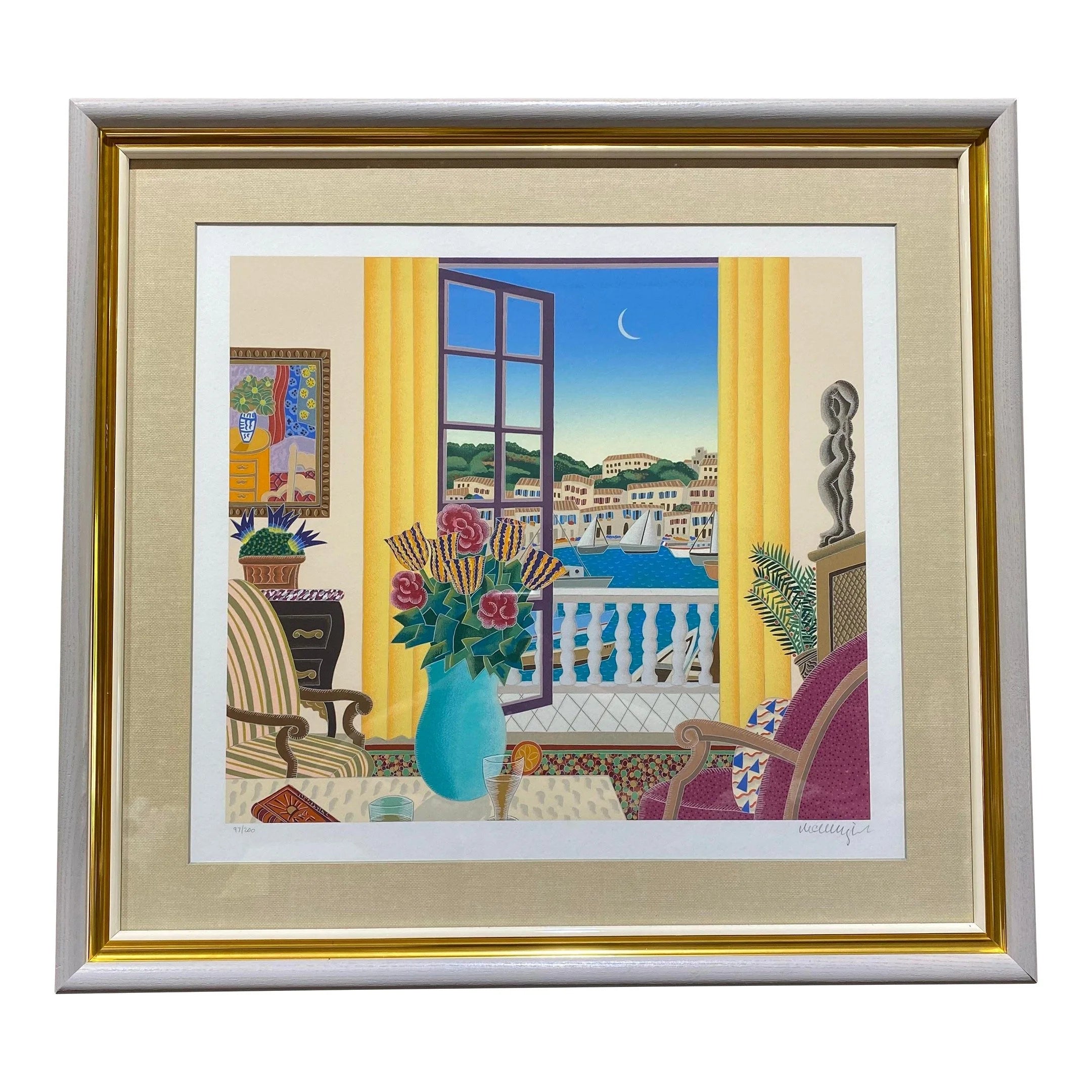 Thomas McKnight Serigraph Framed