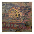 Mid 20th Century Abstract Infrastructure Painting