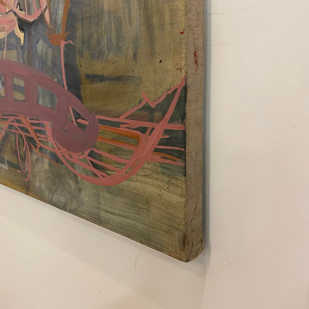 Mid 20th Century Abstract Infrastructure Painting