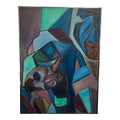 Framed Abstract Painting 1980’s American