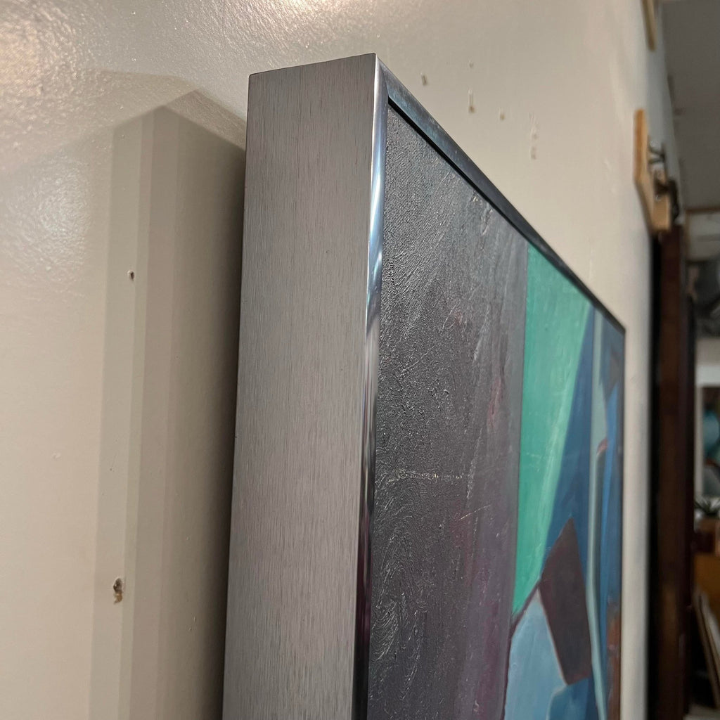 Framed Abstract Painting 1980’s American