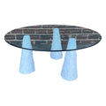 1980s Plaster and Glass Top Coffee Table