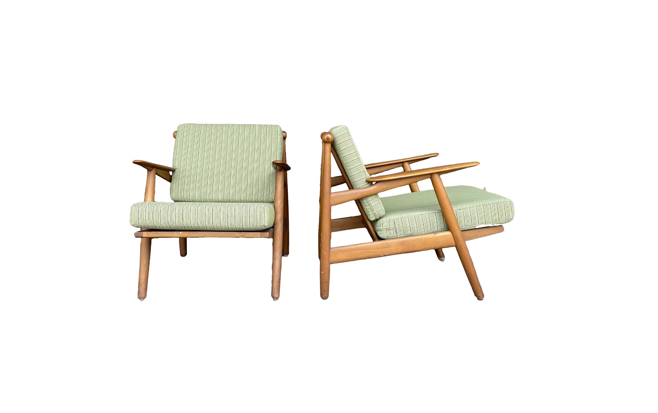 Pair of Vintage Hovmand Olsen Danish Lounge Chairs