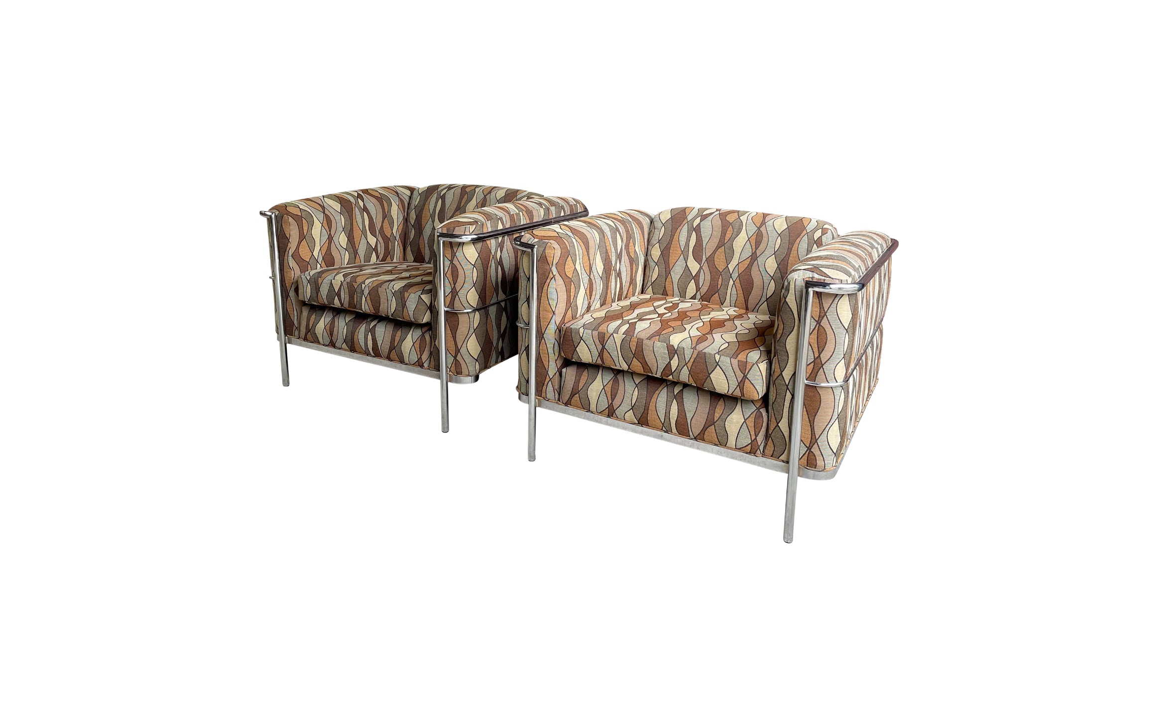 Le Corbusier for Jack Carwright Pair of Lc2 Club Chairs