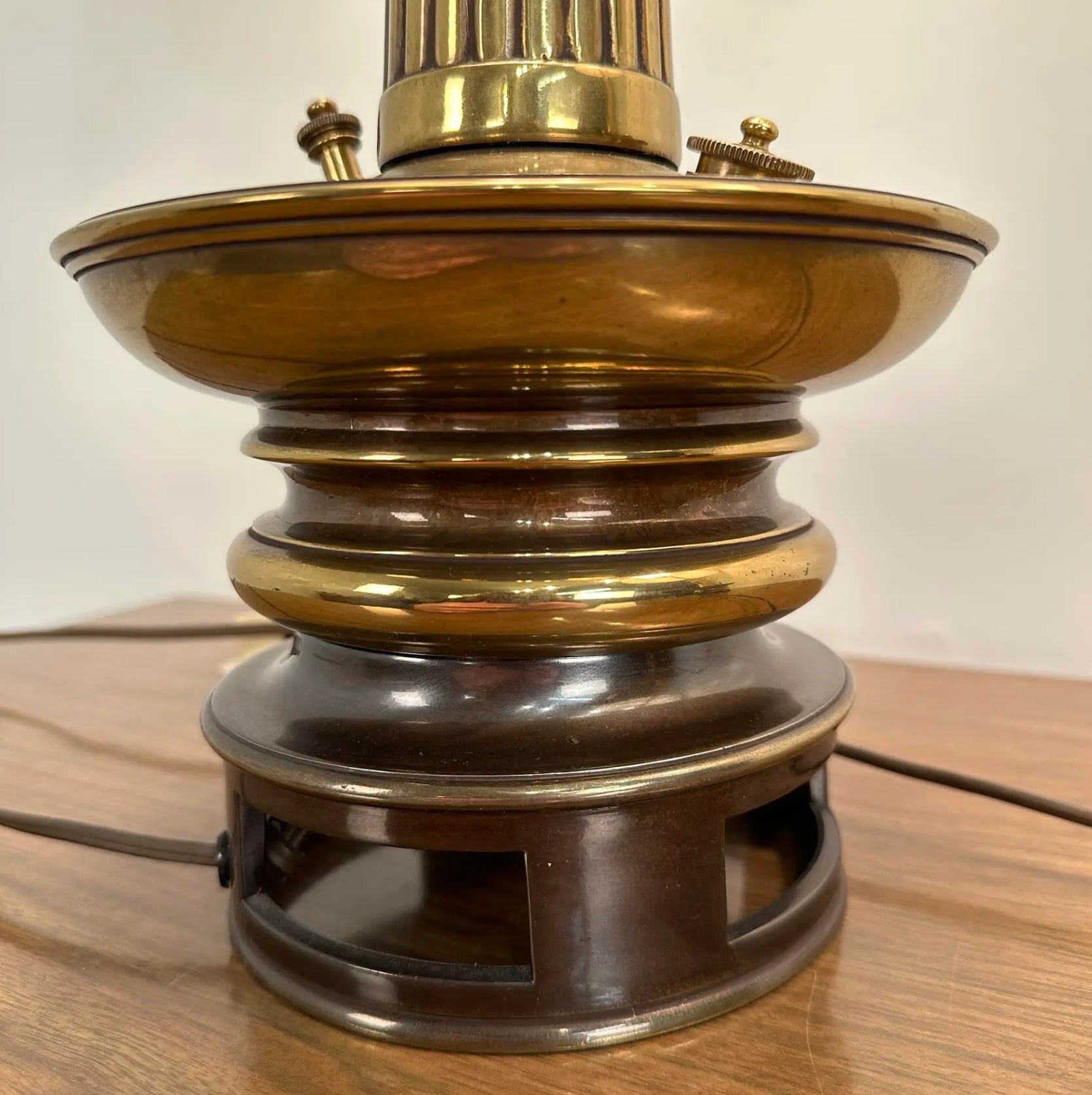 Mid Century Modern Pair of Brass Stiffel Table Lamps