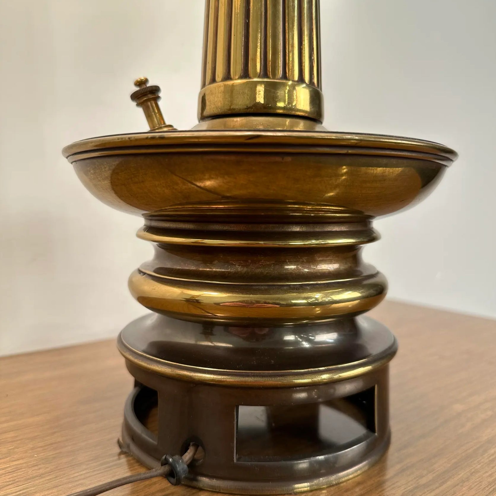 Mid Century Modern Pair of Brass Stiffel Table Lamps