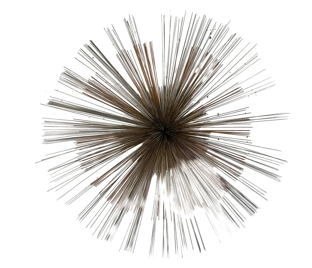 Mid Century Modern Curtis Jere Metal Starburst Wall Sculpture