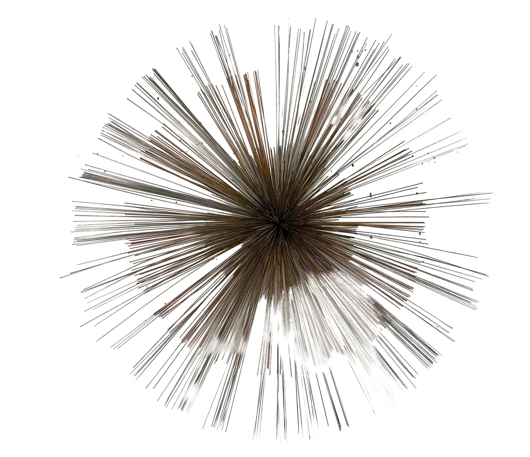 Mid Century Modern Curtis Jere Metal Starburst Wall Sculpture