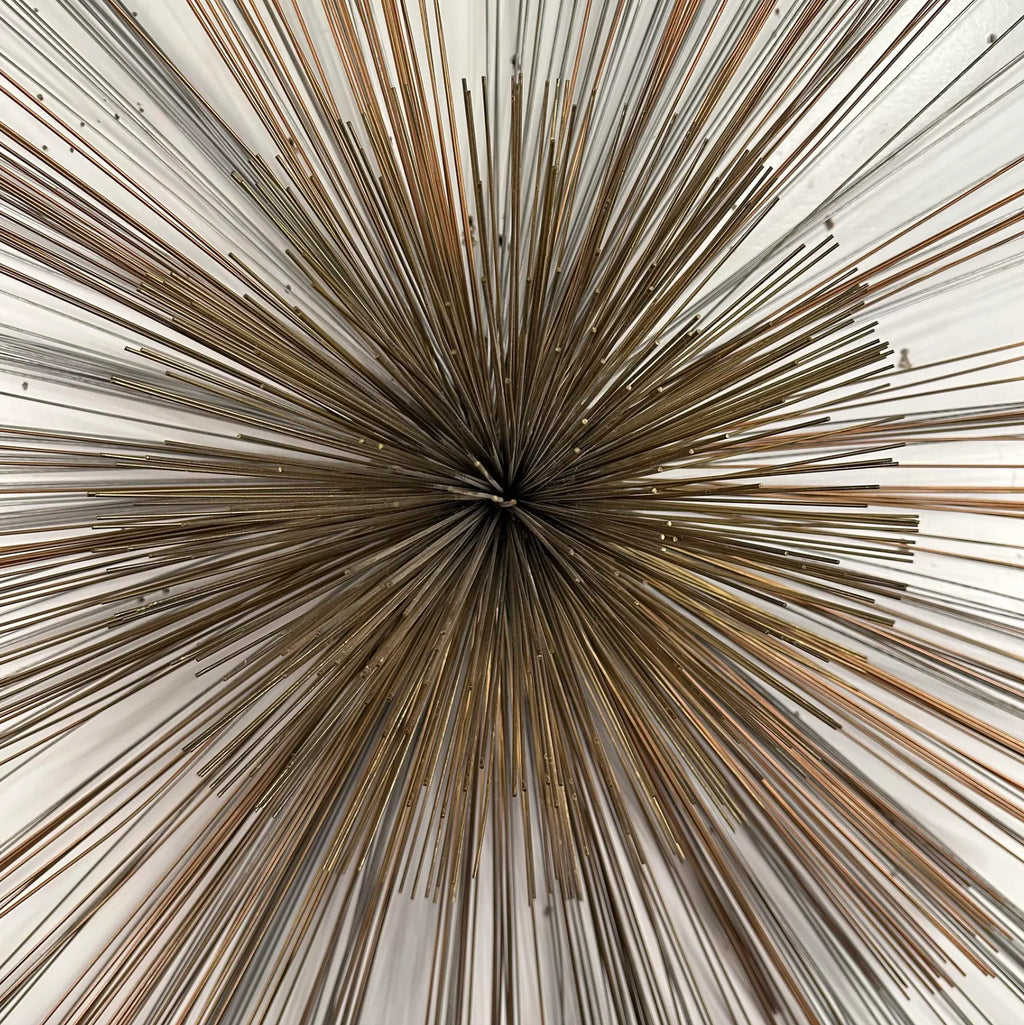 Mid Century Modern Curtis Jere Metal Starburst Wall Sculpture