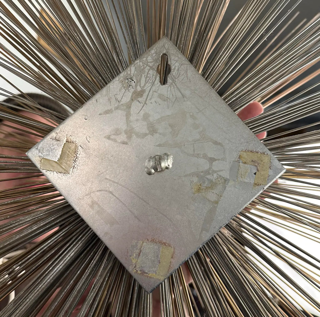 Mid Century Modern Curtis Jere Metal Starburst Wall Sculpture