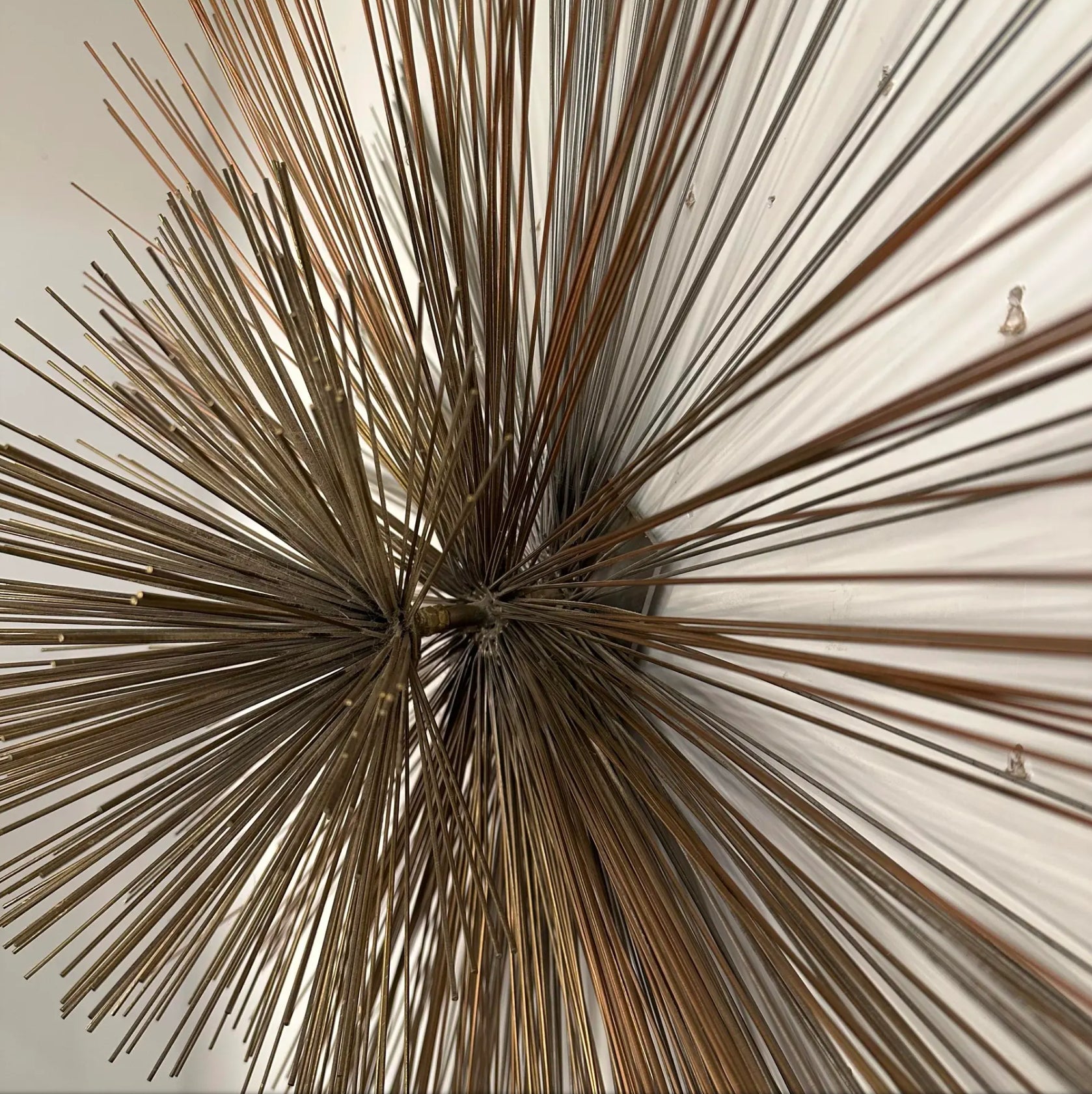 Mid Century Modern Curtis Jere Metal Starburst Wall Sculpture
