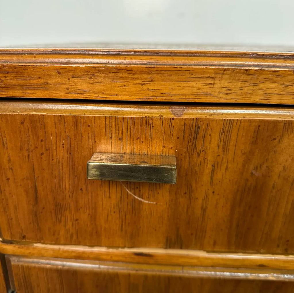 Pair of Drexel Heritage Consensus Pecan Nightstands Need Refinished