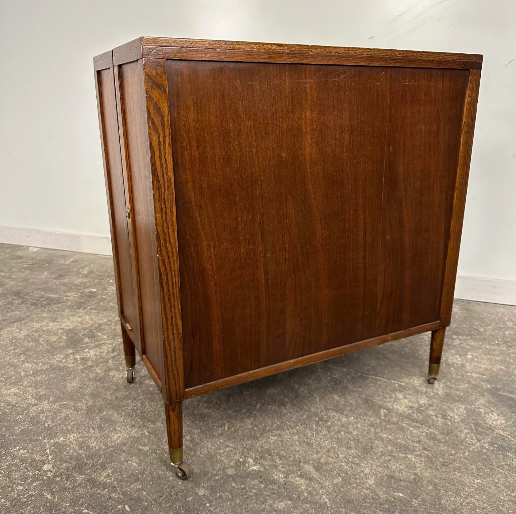 Mosaic Tile Folding Bar Cart by Henry Glass for Saginaw Furniture
