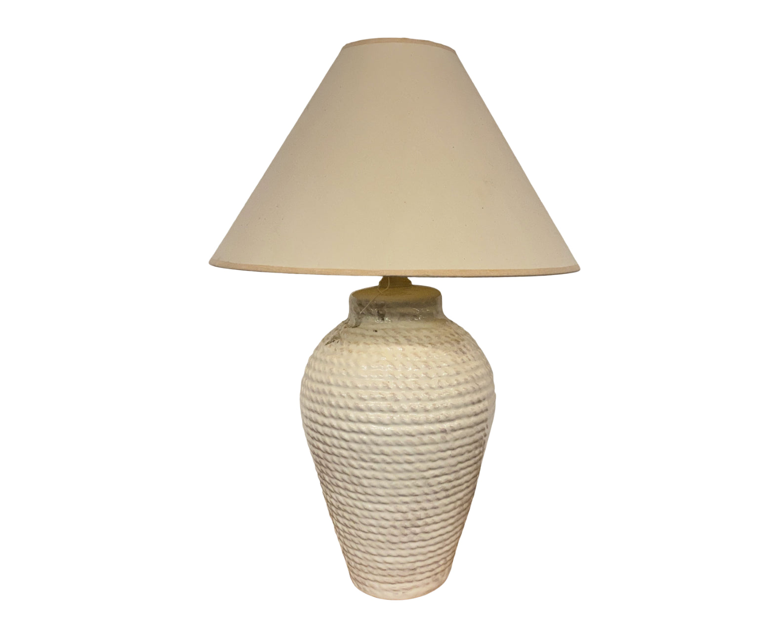 1980s Faux Rope Table Lamp
