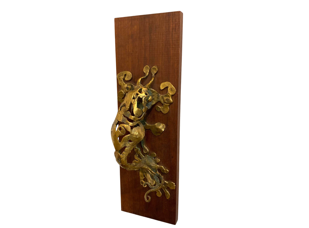 Mid-Century Modern Bronze Door Knocker by Don Drumm