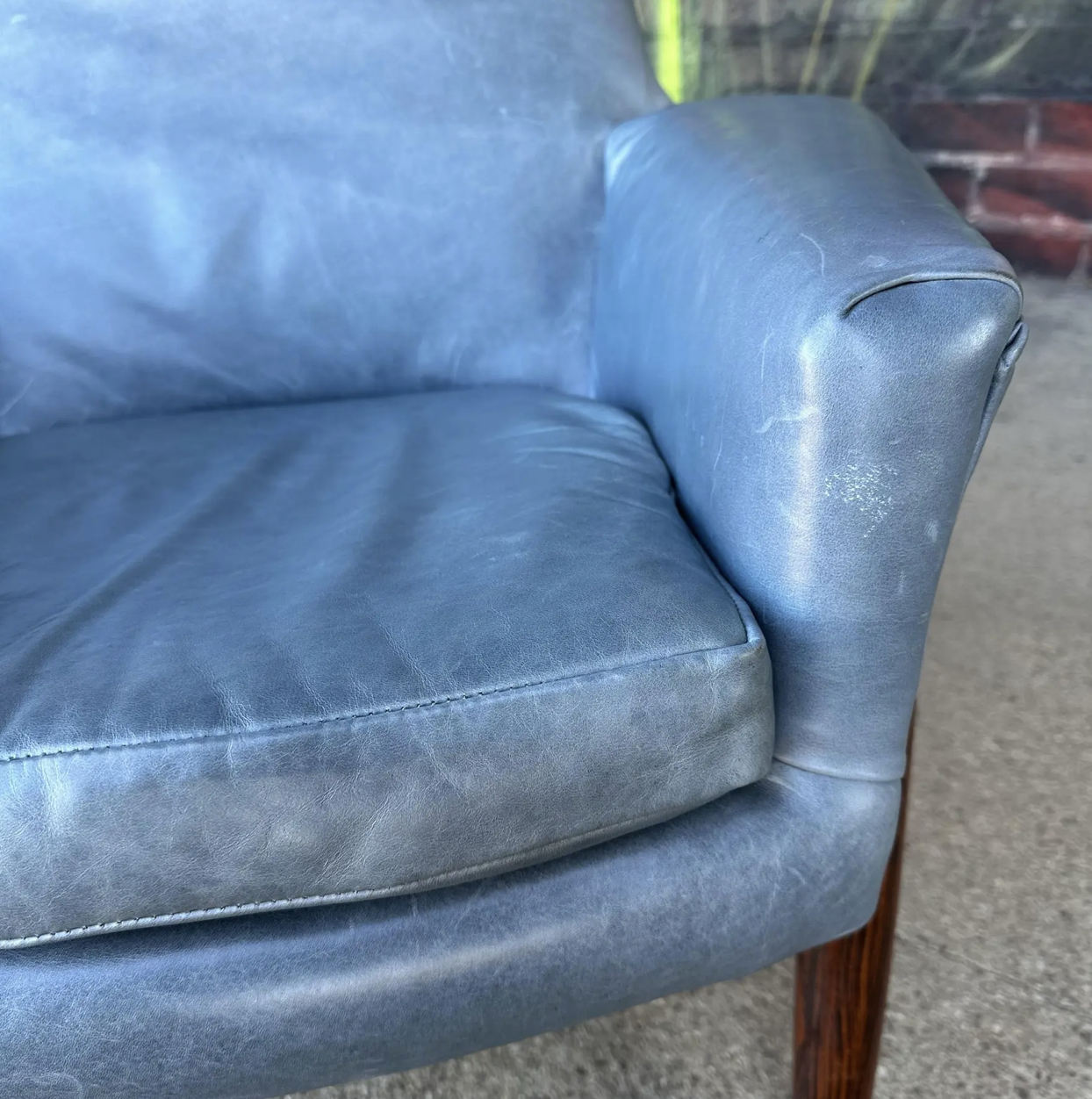 Ib-Kofod Larsen Reclining Rosewood and Leather Lounge Chair