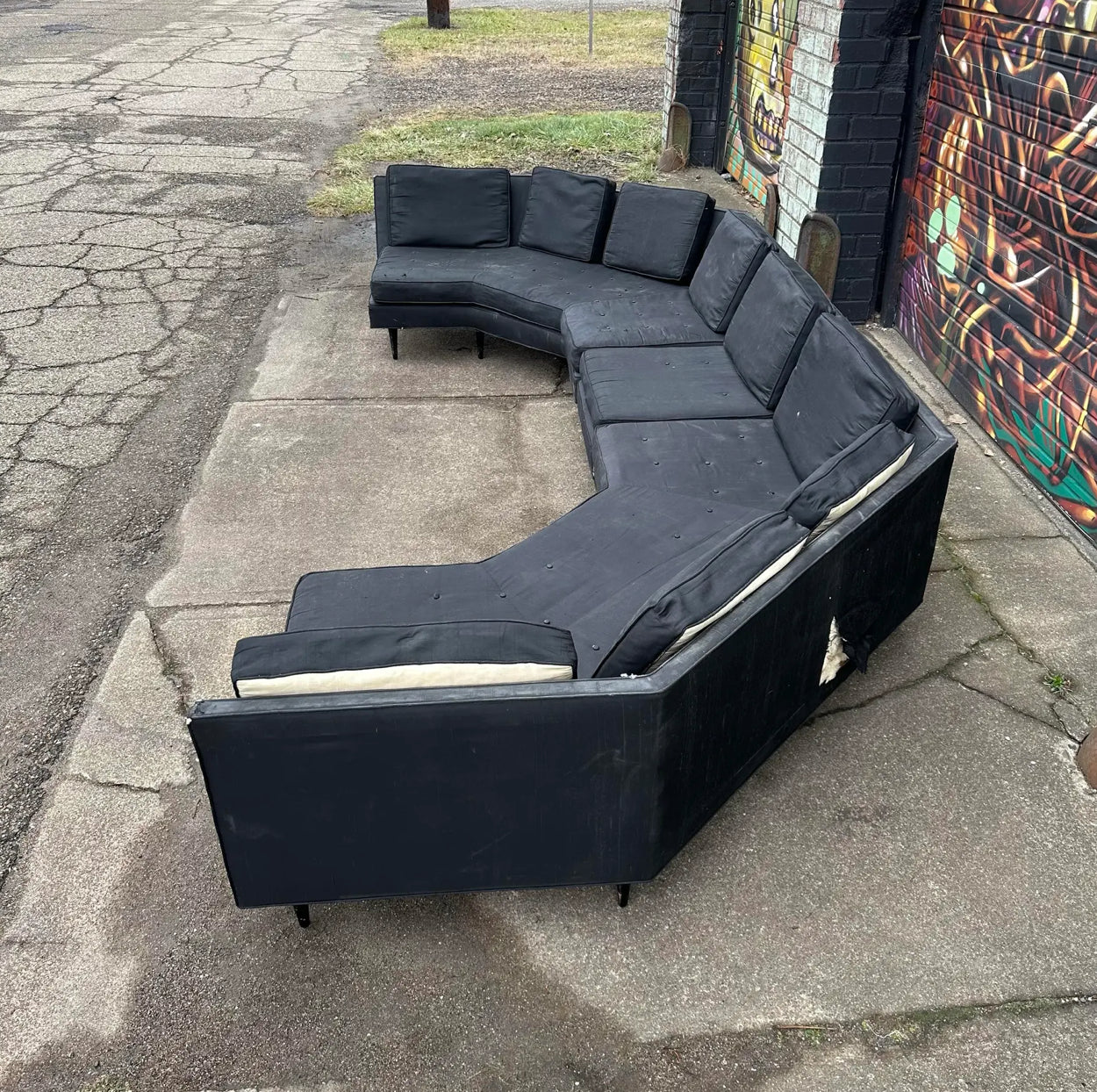 Harvey Probber Curved Sectional Sofa