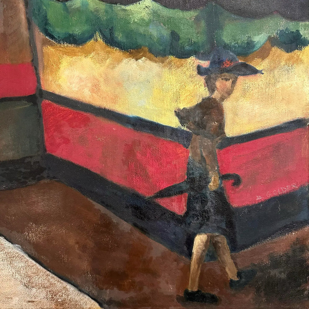 Street Scene Painting Marked Golder “Untitled”