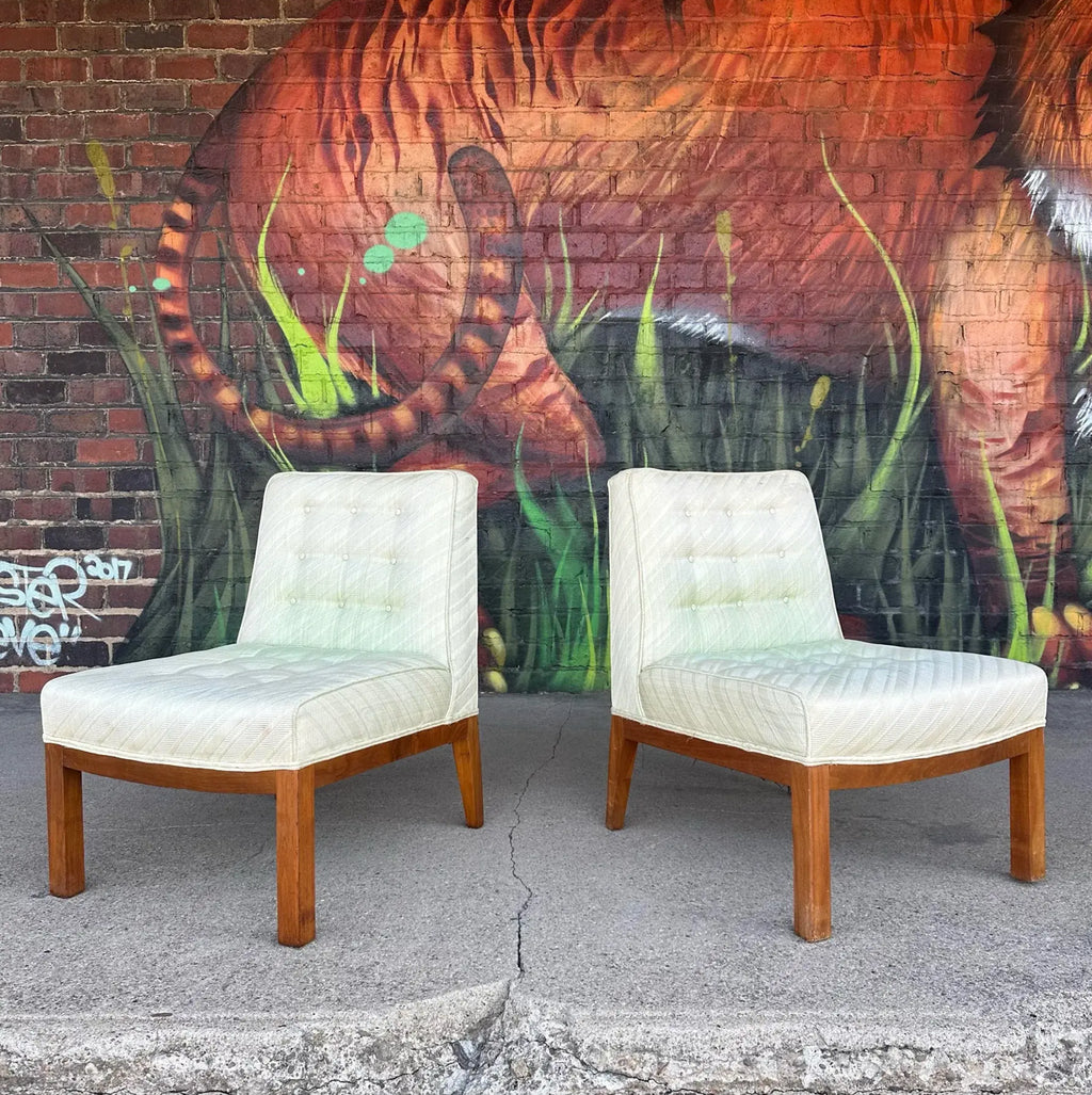 Pair of Dunbar-Style Slipper Side Chairs
