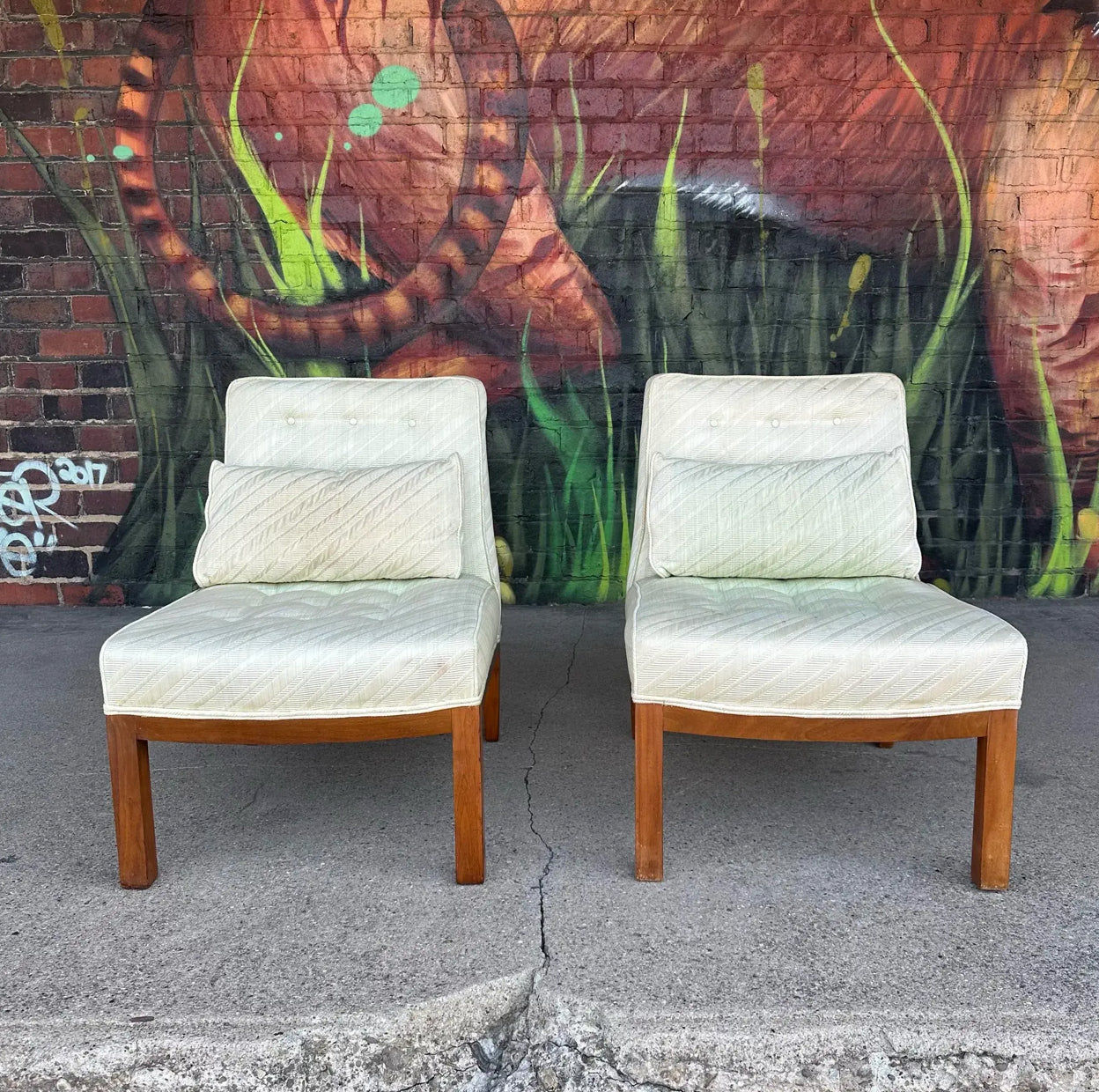 Pair of Dunbar-Style Slipper Side Chairs