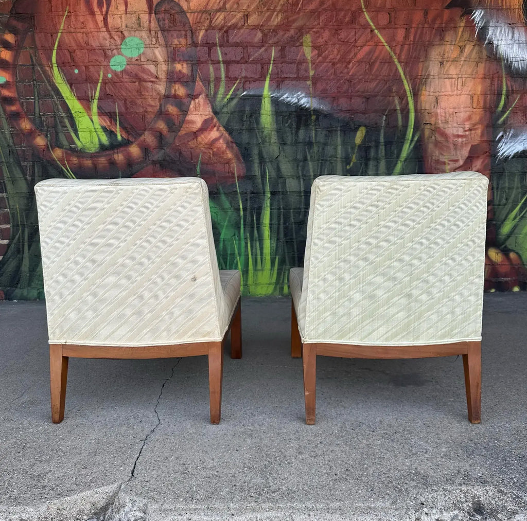 Pair of Dunbar-Style Slipper Side Chairs
