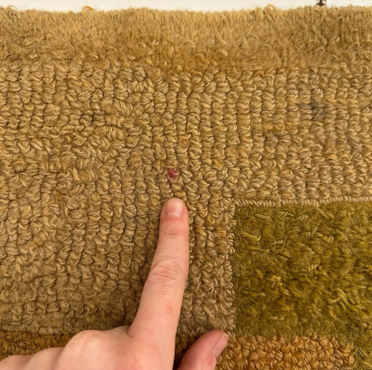 Mid Century Modern George Wells Hand Hooked Fiber Art Rug