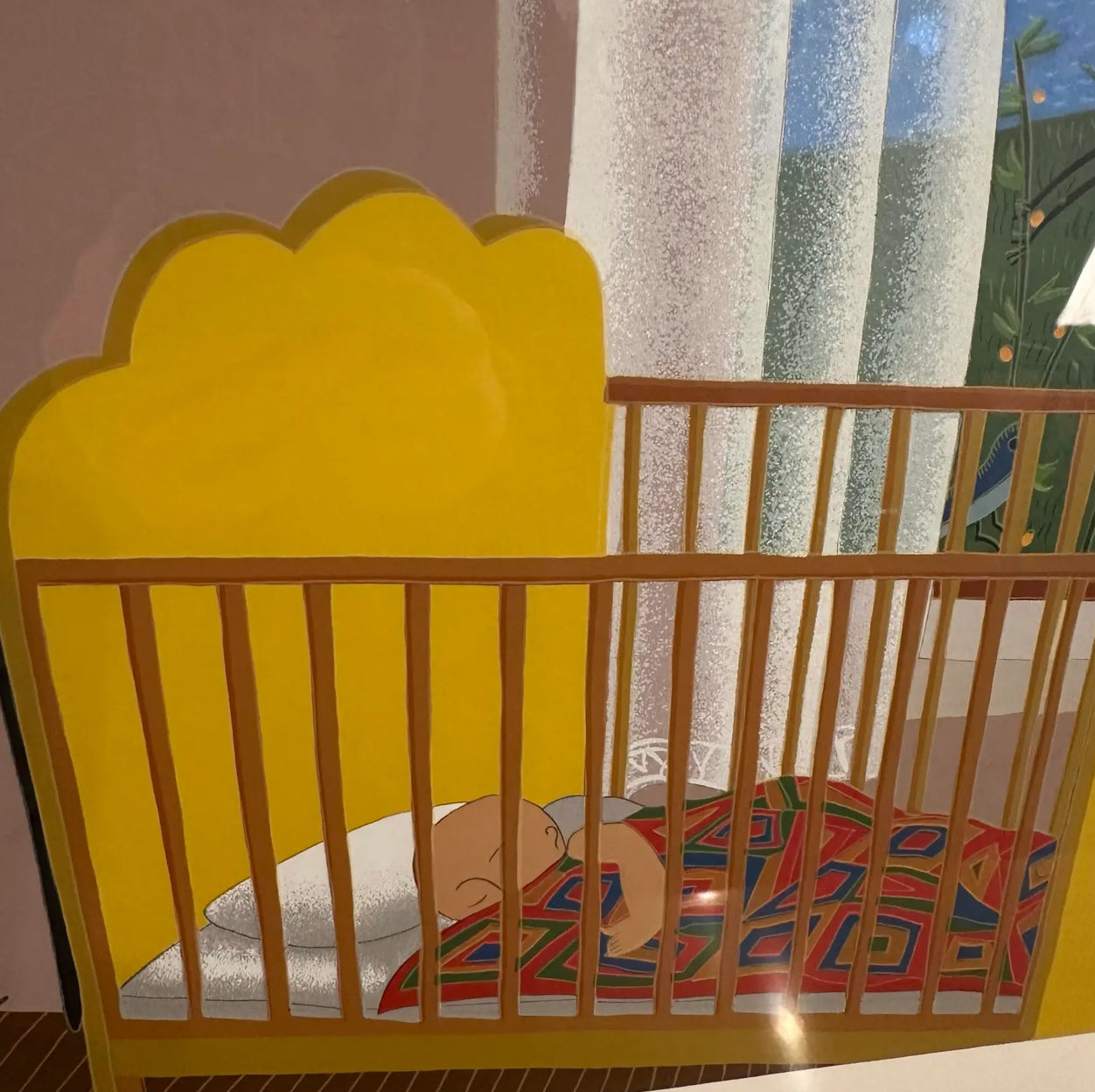 Thomas McKnight Yellow Cradle Serigraph Artist Proof