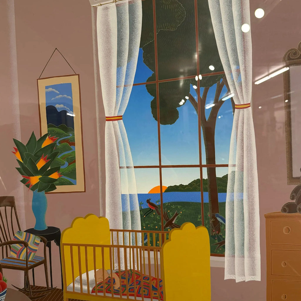 Thomas McKnight Yellow Cradle Serigraph Artist Proof