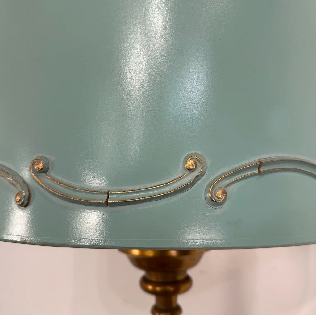 Italian Style Table Lamp Carved Giltwood Hollywood Regency