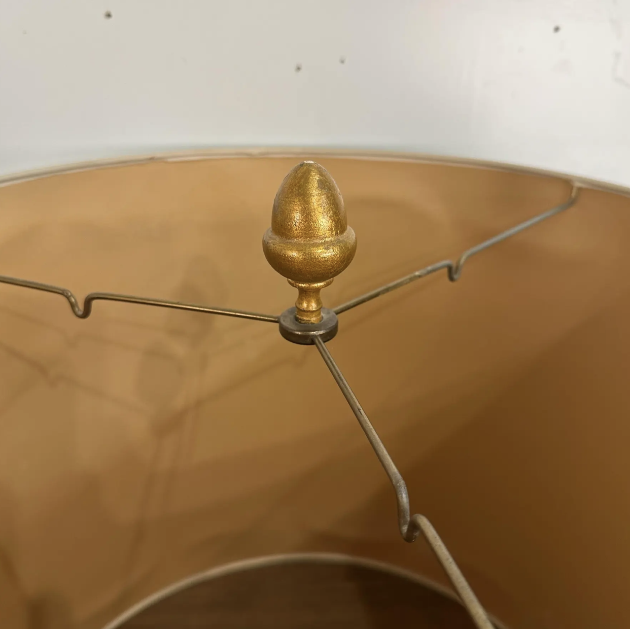 Italian Style Table Lamp Carved Giltwood Hollywood Regency