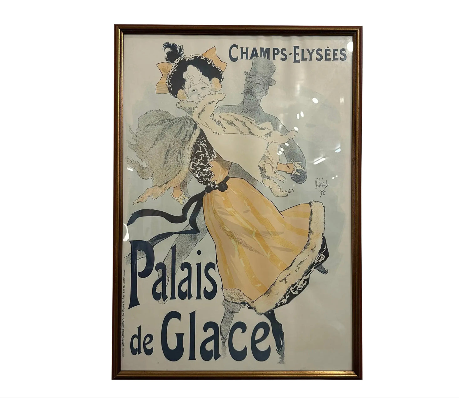 Champs Elysées Palais De Glace Lithograph Poster