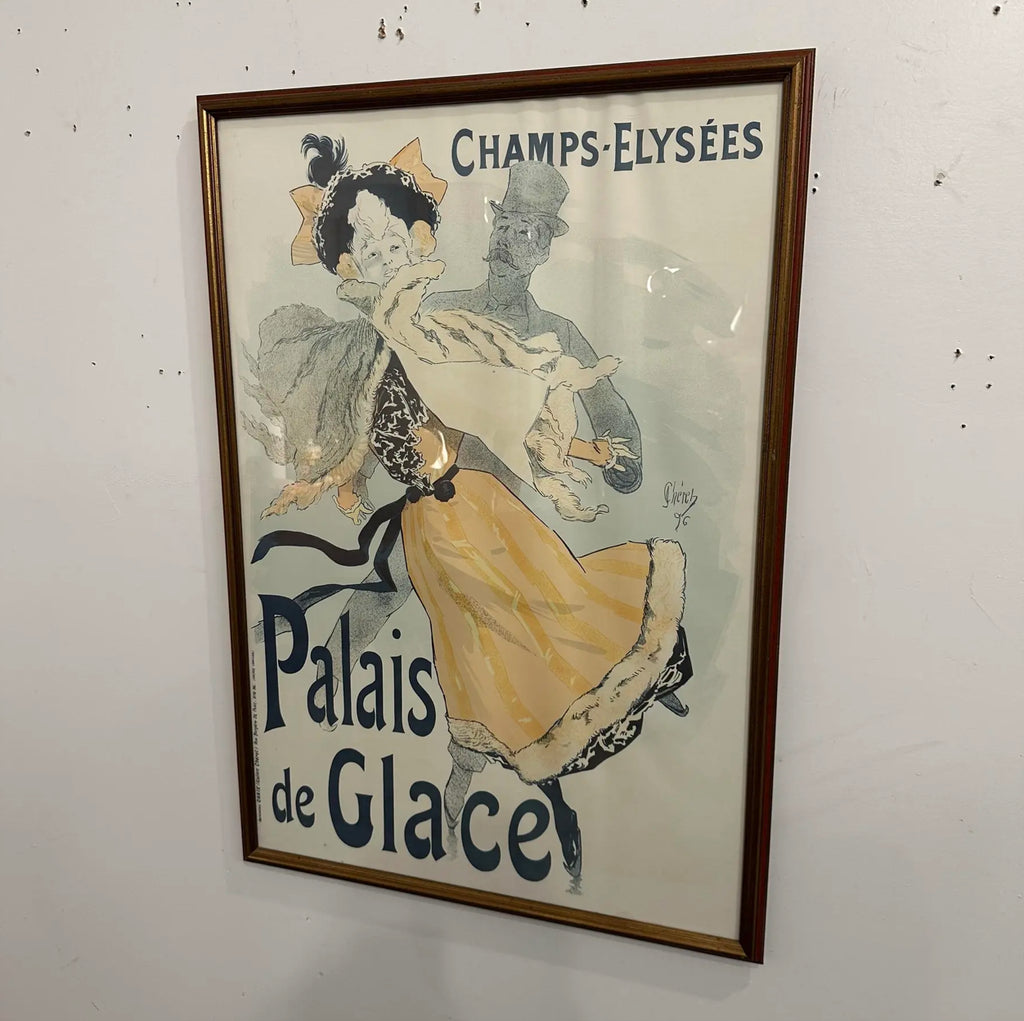 Champs Elysées Palais De Glace Lithograph Poster