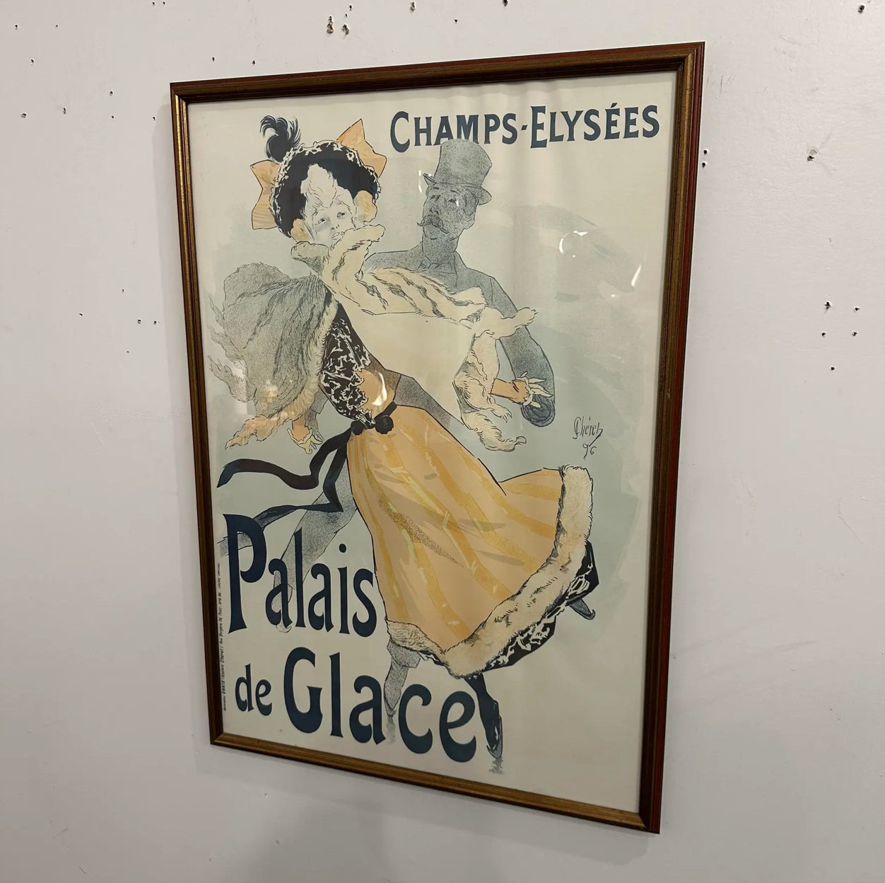 Champs Elysées Palais De Glace Lithograph Poster