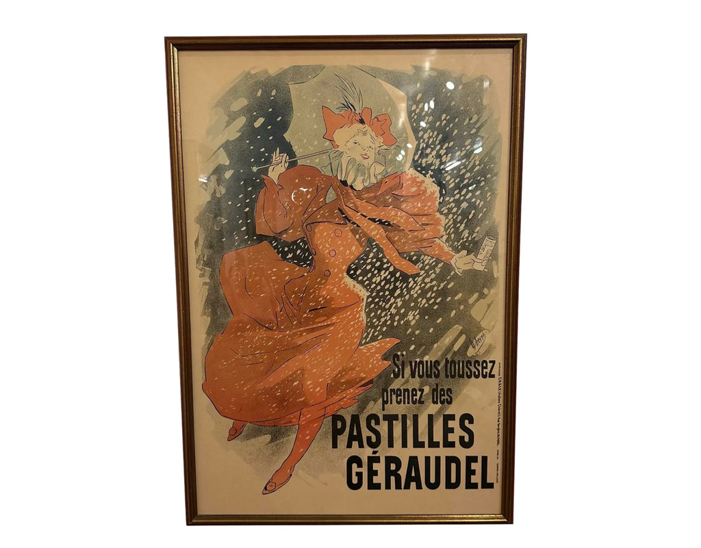 Jules Chéret Pastilles Géraudel Original Lithograph Poster