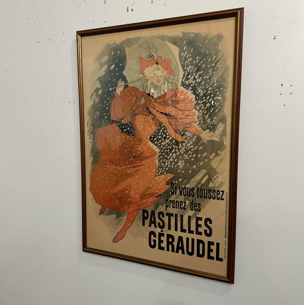 Jules Chéret Pastilles Géraudel Original Lithograph Poster