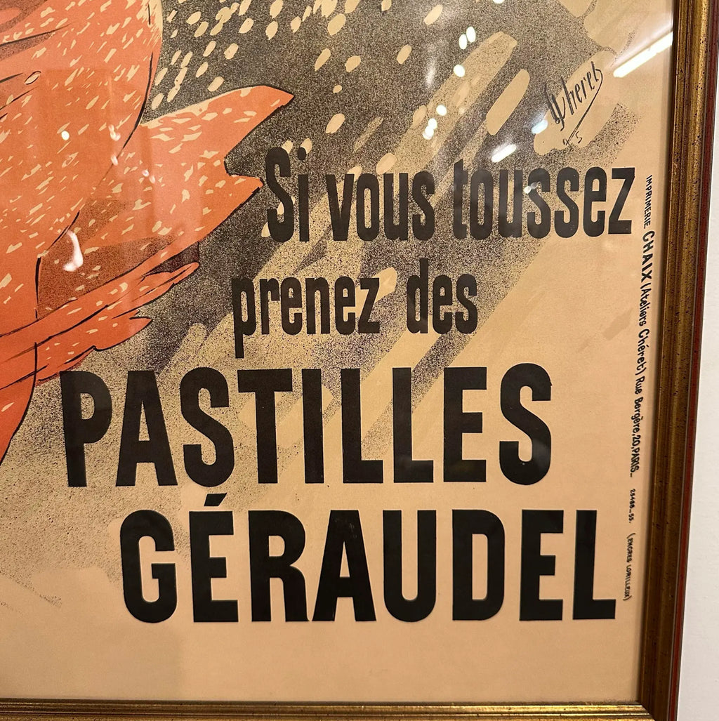 Jules Chéret Pastilles Géraudel Original Lithograph Poster