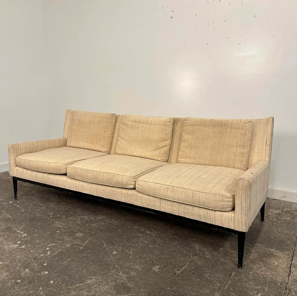 Paul McCobb 1950s Mid-Century Modern Wingback Sofa