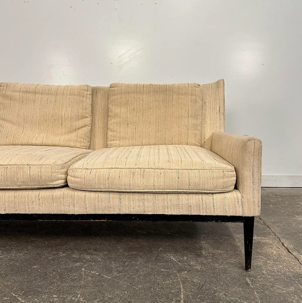 Paul McCobb 1950s Mid-Century Modern Wingback Sofa
